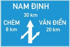 Biển số I.414b "Chỉ hướng đường"