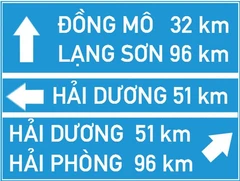 Biển số I.414d "Chỉ hướng đường"