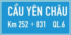 Biển số I.439 "Tên cầu"