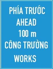 Biển số I.441b "Báo hiệu phía trước có công trường thi công"