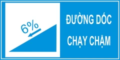 Biển số I.445b "Biển báo kiểu mô tả tình trạng đường"