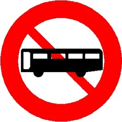 Biển số P.107a "Cấm xe ô tô khách"