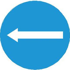 Biển số R.301c "Hướng đi phải theo"