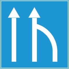 Biển số S.G,12a "Chỉ dẫn làn đường không lưu thông"